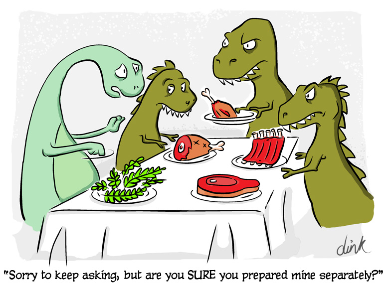 Come Dino with me! Dinosaur dinner party cartoon. | Dink Cartoons | Cartoons,  Illustration thingies of freelance cartoonist Chris Williams