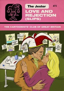 Love and Rejection - Romantic cover for The Cartoonists Club of Great Britain magazine