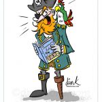 Bookaneer - World Book Day Pirate cartoon
