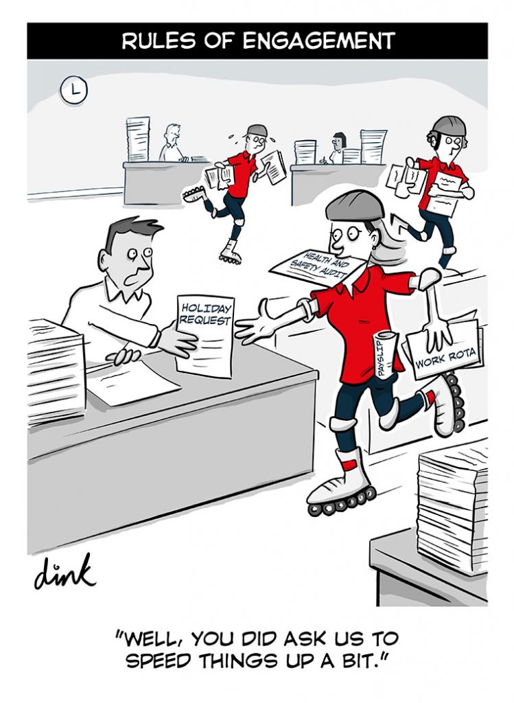 Business engagement Cartoon | Dink Cartoons | Cartoons, Illustration  thingies of freelance cartoonist Chris Williams