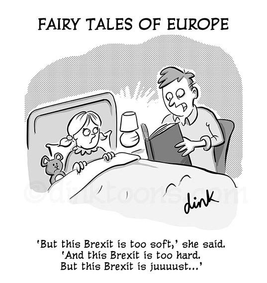 Brexit fairy tale cartoon