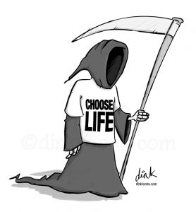 Grim Reaper George Michael cartoon