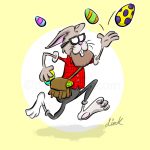 hipster Easter bunny