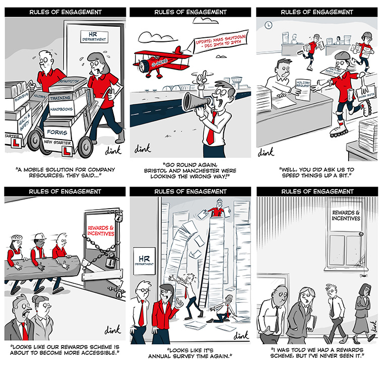 rules of engagement business cartoons