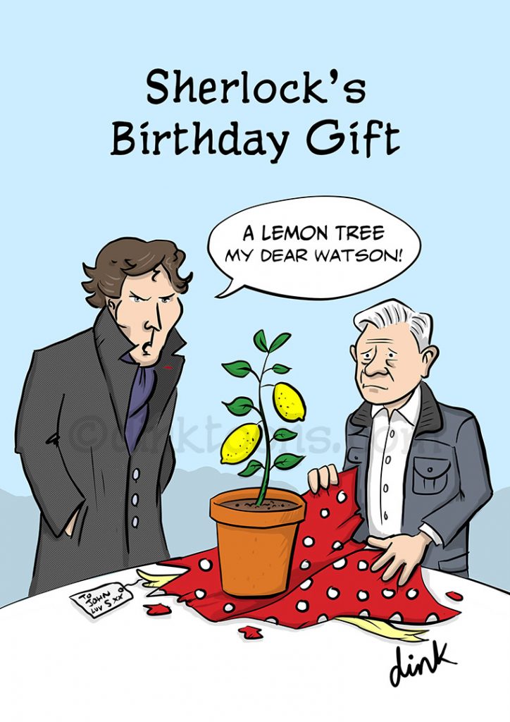 Sherlock Holmes Birthday Card