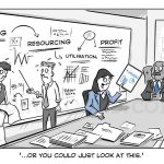 whiteboards - intapp business cartoon