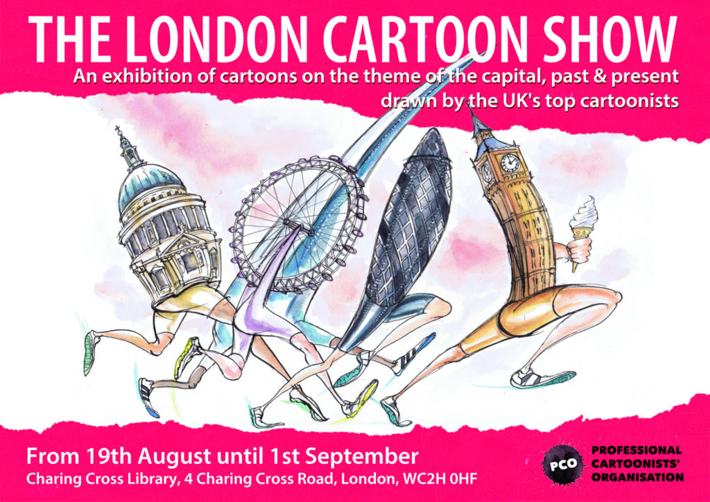 London Cartoon Show Flyer