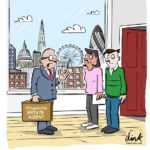 London cartoon estate agents