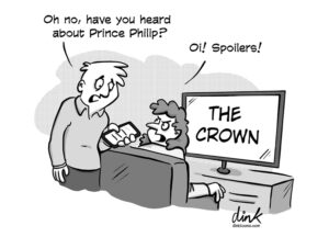 Prince Philip The Crown cartoon