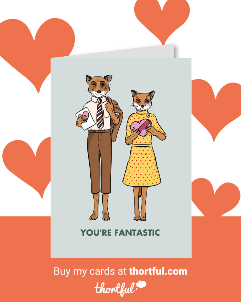 Buy Fantastic Mr Fox greetings card on Thortful
