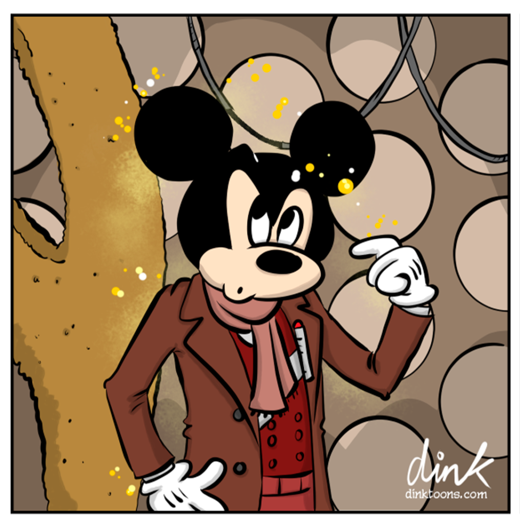 Cartoon frame 4 - into Mickey Mouse